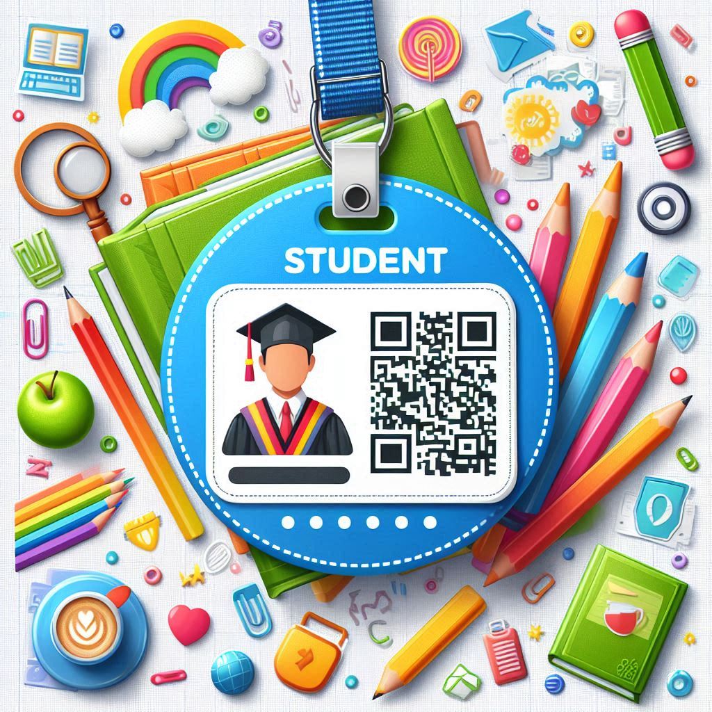 student badge QR code